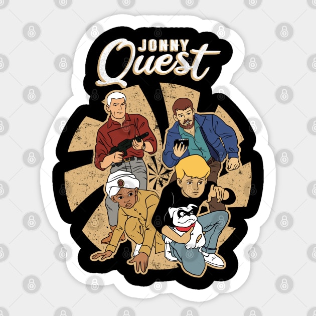 Retro Jonny Quest Sticker by OniSide